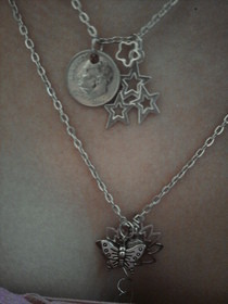 Two Chain Multi Charm Necklace