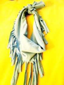 T Shirt Scarfs: Summer Tassle Scarf