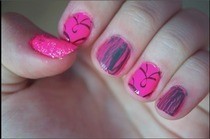 Nicki Minaj Pink Inspired Nails