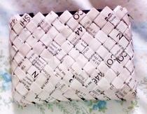 Woven Library Receipt Purse 
