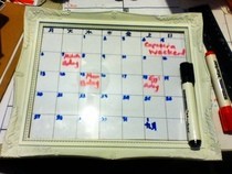 Dry Erase Calendar