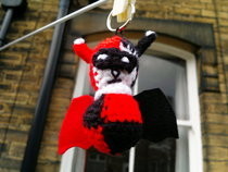 Harley Quinn Bat Keyring