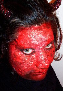 Latex Devil Face