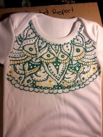 Puffy Paint Baby Onesies!