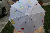 Puffy Painted Umbrella