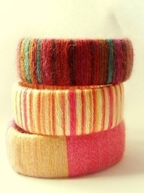 Wool Wrapped Bangles