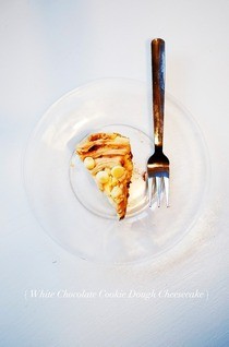 White Chocolate Cookie Dough Cheesecake  No Raw Eggs Or Raw Flour Recipe
