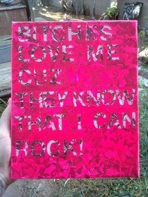 Wall Art Using Song Lyrics