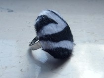 Zebra Fur Ring