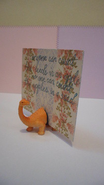 Toy Dinosaur Note/Photo Holder