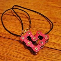 Heart Bike Chain Pendant
