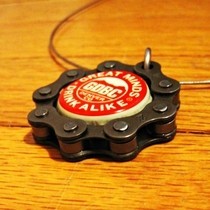 Bike And Beer Pendant