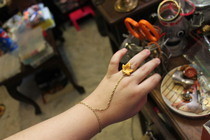Maple Leaf Ring Bracelet 