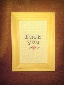 The F Cross Stitch