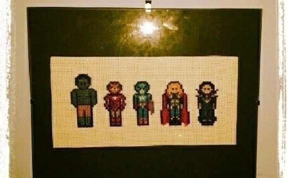 Avengers Sprite Cross Stitch