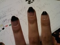Black And Purple Nails