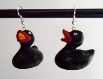 Devil Duck Earrings