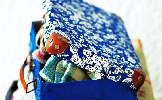 Little Covered Suitcase