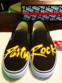 Lmfao Party Rock Painted Shoes