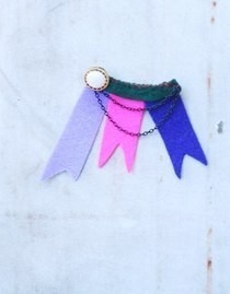 I'm Captain Felt Brooch