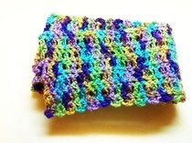 Purple & Green Variegated Scarf