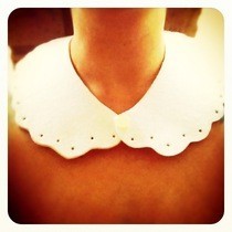 Peter Pan Collar From White Felt