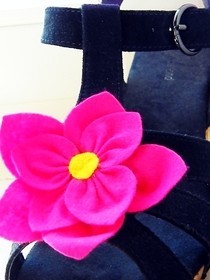 Removable Flower Shoe Clips