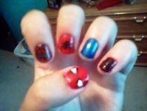 Spiderman Nails
