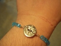 Anchor Button Bracelet