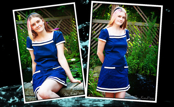 Sailor Inspired Dress