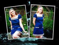 Sailor Inspired Dress