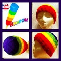 Rainbow Pop Beanie