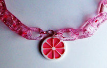 Fresh Summer Grapefruit Necklace