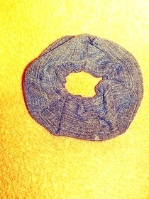 Denim Scrunchie From Old Jeans