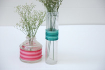 Ombre Wrapped Bud Vases
