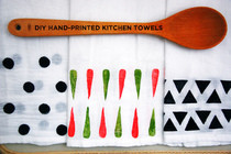 Hand Printed Kitchen Towels