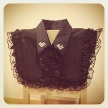 Ruffels And Rhinestones Old Shrit To Cute Collar Piece
