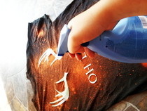Stencil Bleached Tee