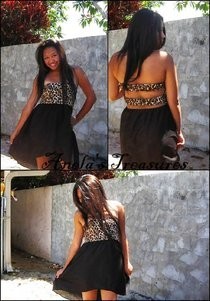 Cheetah Open Back Dress