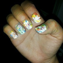 Splatter Paint Nails