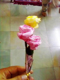 Tissue Paper Rose Flower