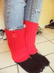 Wool Cardigan To Legwarmers