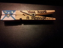 Clothespin Message