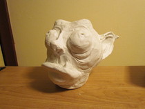 Clay Goblin Head