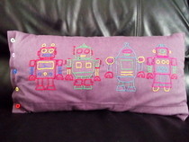 Robot Bolster Pillow. 
