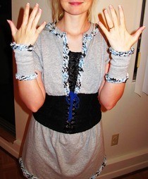 Shrug, Skirt And Cuffs Out Of Tshirt