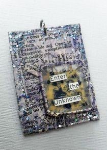 Modge Podge Paper Pendant