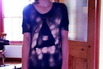 Stencil Bleached Tee