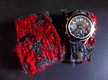 Scrap Yarn Wrist Cuff And Watchband With Video Tut
