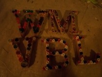 Decorated Wooden Letters